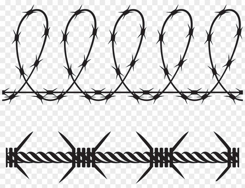 Both Barbed Wire Material Tape PNG