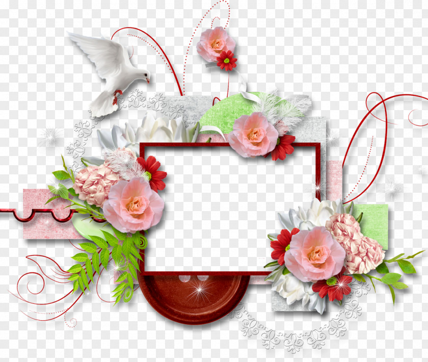 Floral Frame Animation PNG