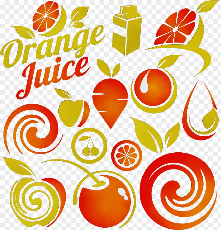 Sticker Orange PNG