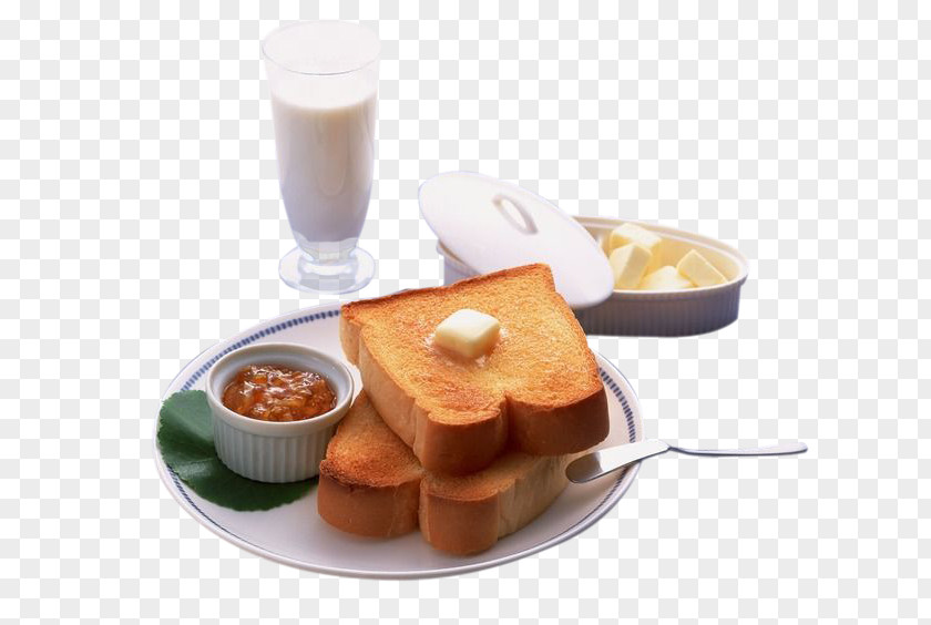 Delicious Cheese Party Bag Toast And Milk Breakfast Buffet PNG