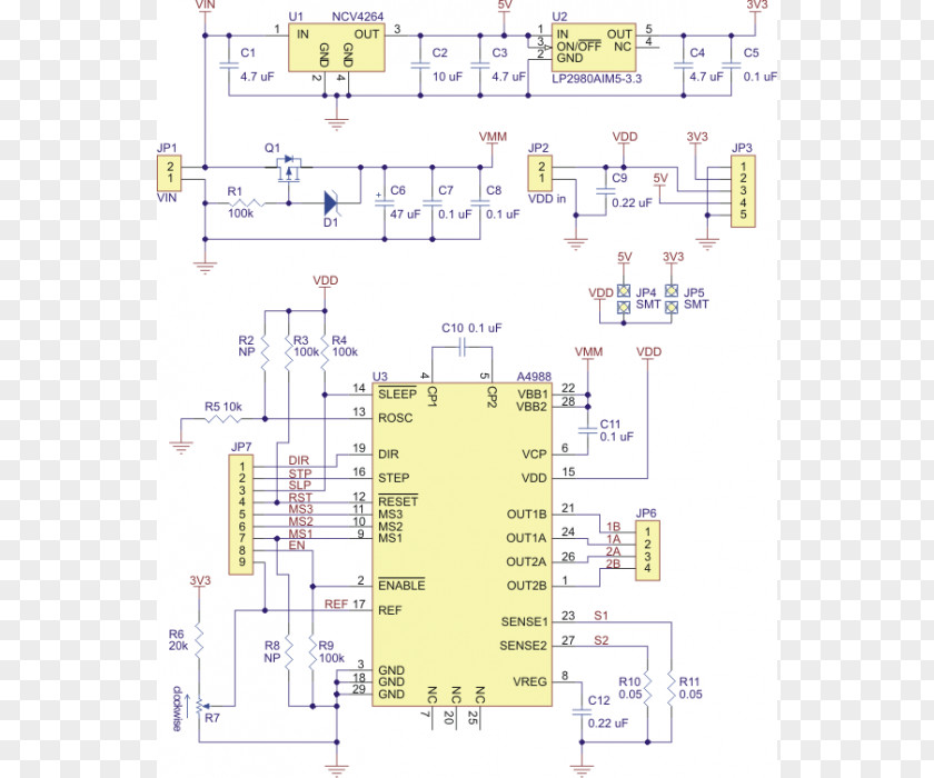 Design Stepper Motor Circuit Diagram Wiring PNG