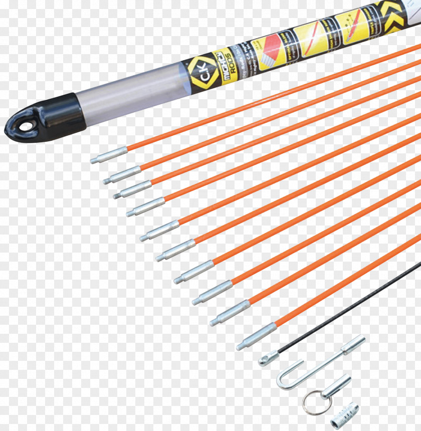 Electrical Cable Fishing Rods Management Wire Fiberglass PNG