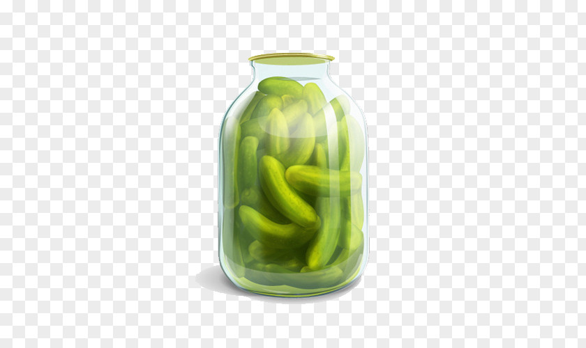 Green Cucumber Pickled Vegetable Glass PNG