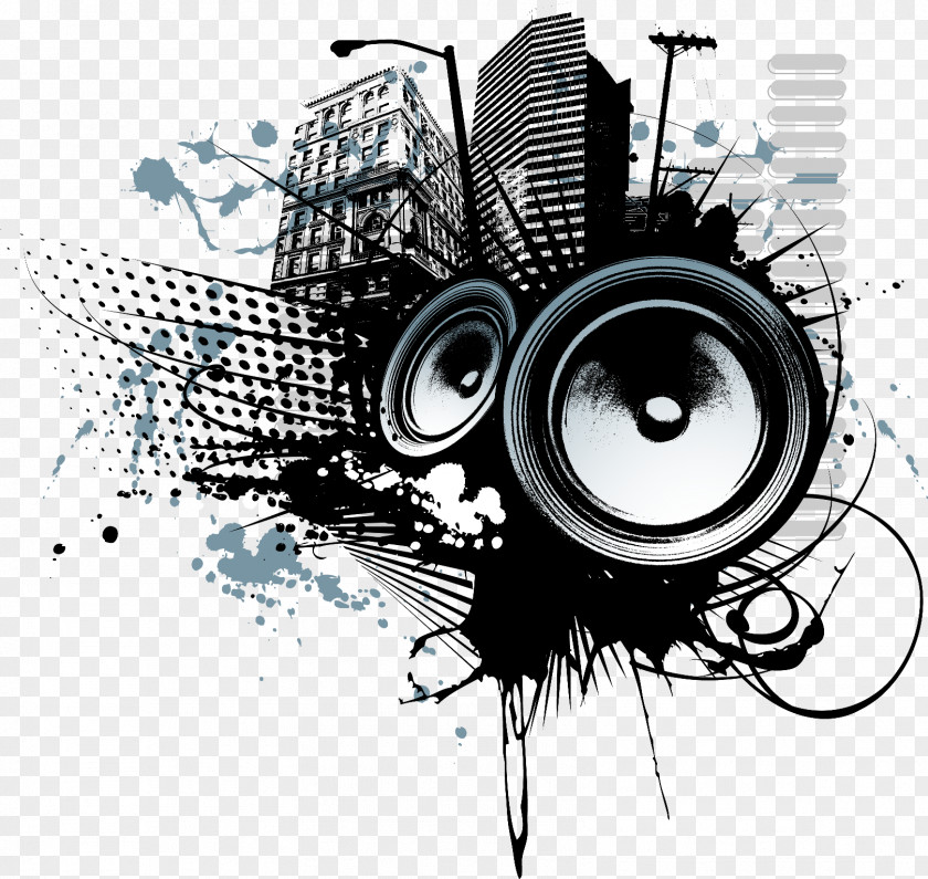 Layout Loudspeaker Tattoo Subwoofer PNG