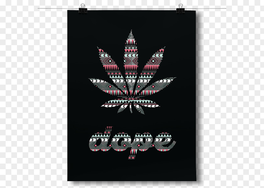 Leaf Poster Cannabis Standard Paper Size Pattern PNG