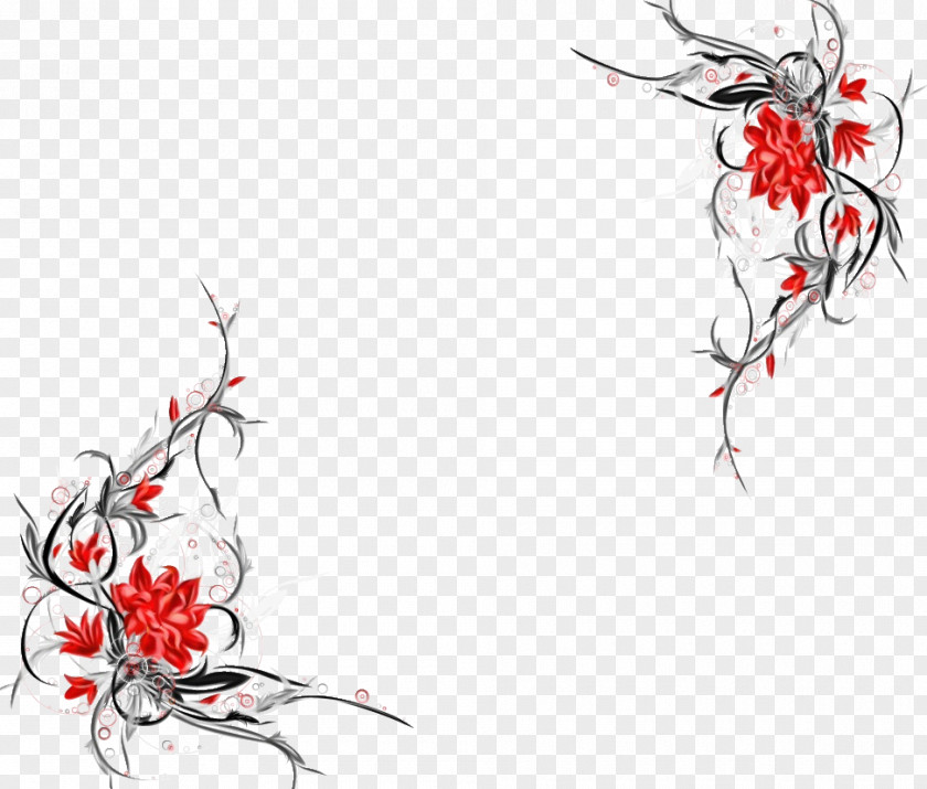 Red Plant Flower PNG