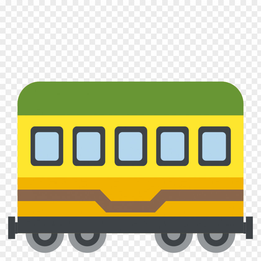 Train Tram Emoji Rail Transport Railroad Car PNG