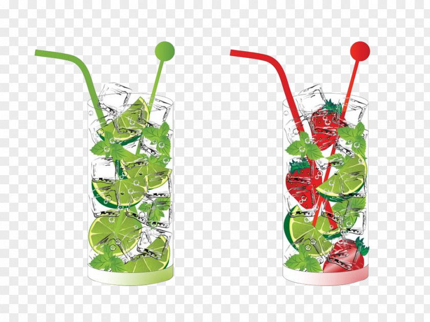 Two Cups Of Tea With Lemon Mojito Cocktail Margarita Martini Mint Julep PNG