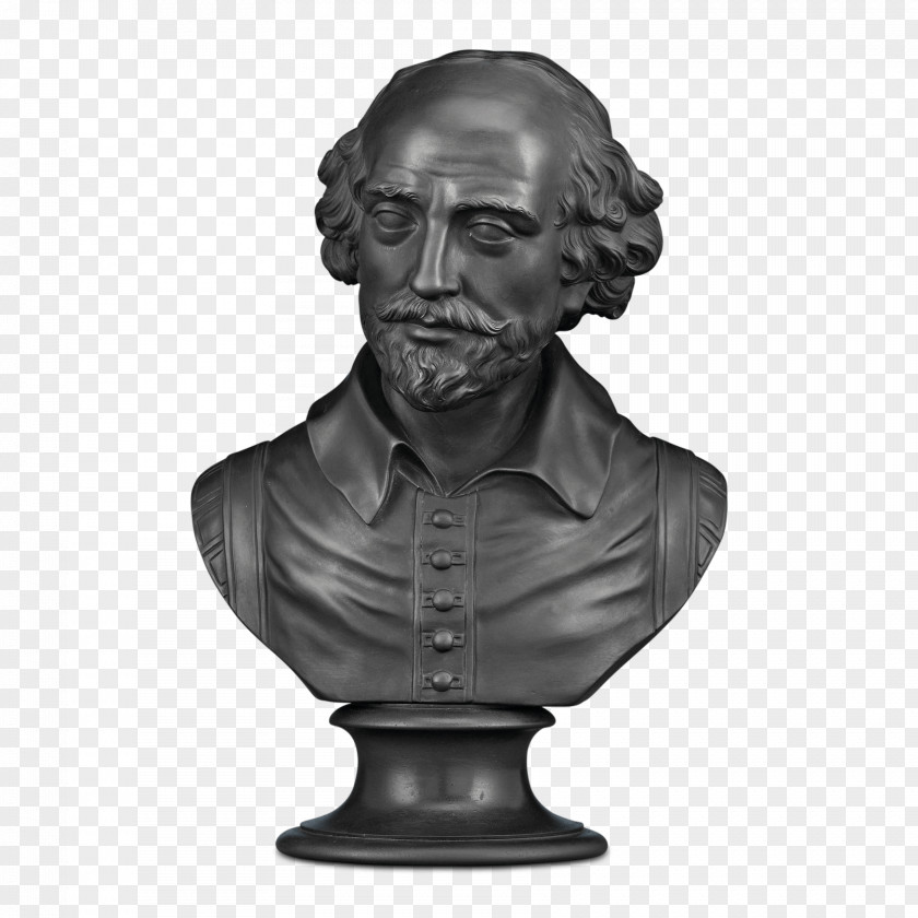 William Shakespeare Bust Poet Sculpture Sonnet 55 PNG