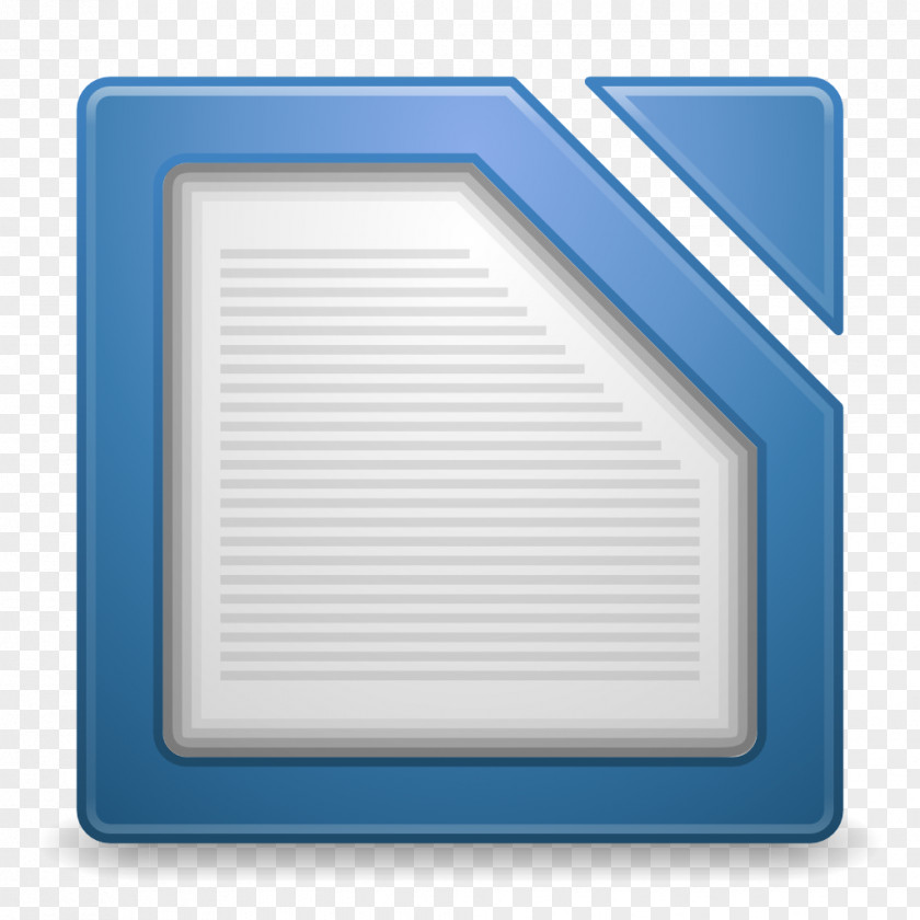 Apps Libreoffice Writer Blue Angle Line PNG