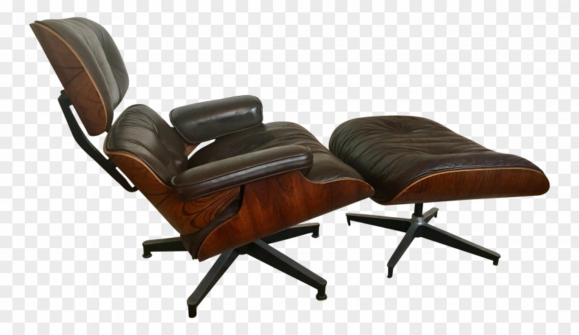Lounge Chair Eames Couch Charles And Ray Foot Rests PNG