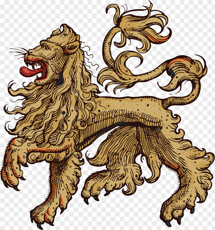 Middle Ages Lion Photography Heraldry Clip Art PNG