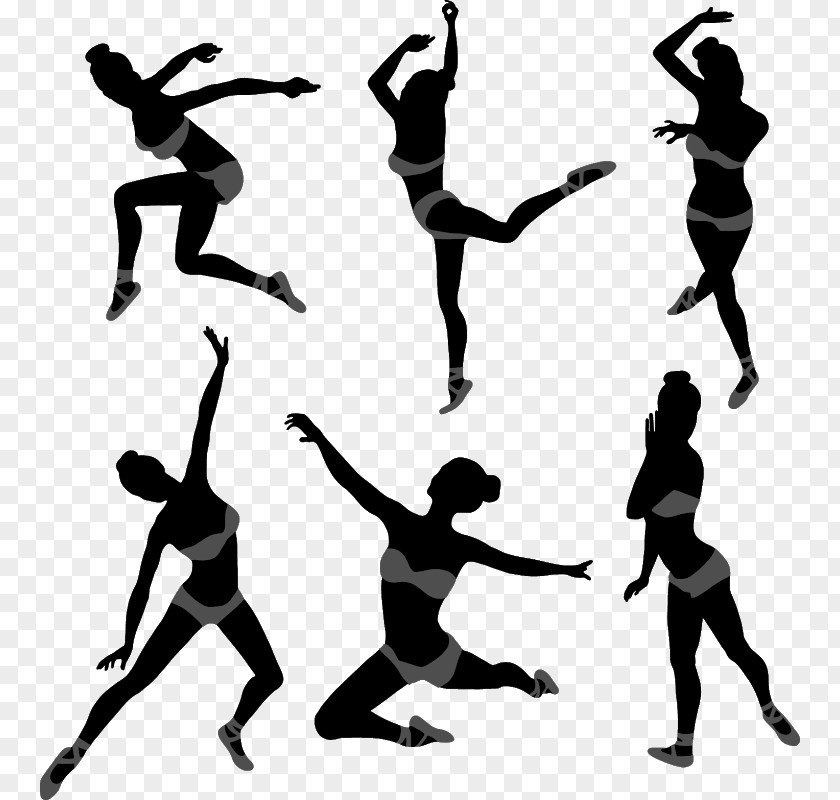 Silhouette Ballet Dancer Drawing PNG