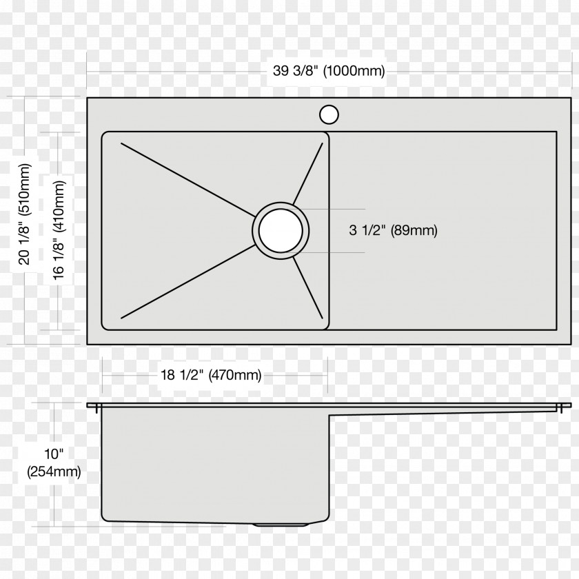 Sink Plan Paper Product Design Line Diagram Angle PNG