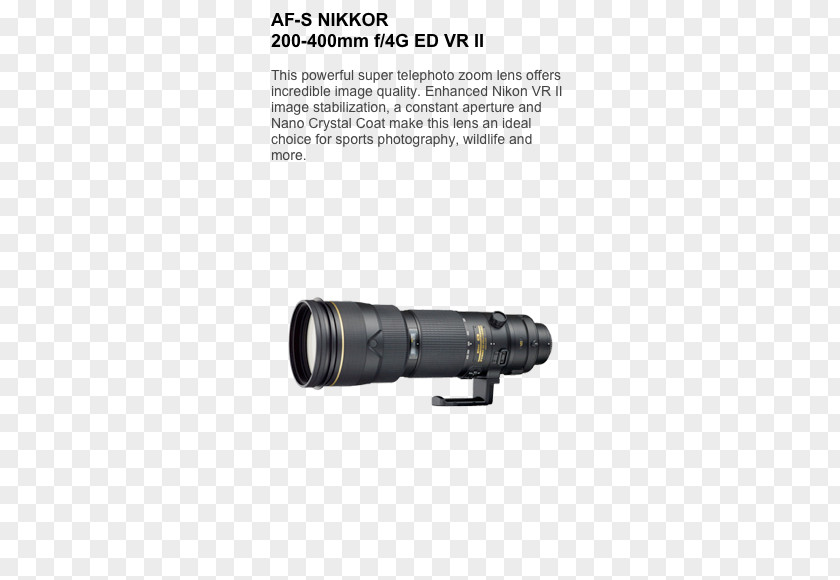Camera Lens Nikon AF-S DX Nikkor 35mm F/1.8G D200 Zoom-Nikkor Telephoto 200-400mm F/4.0 Photography PNG