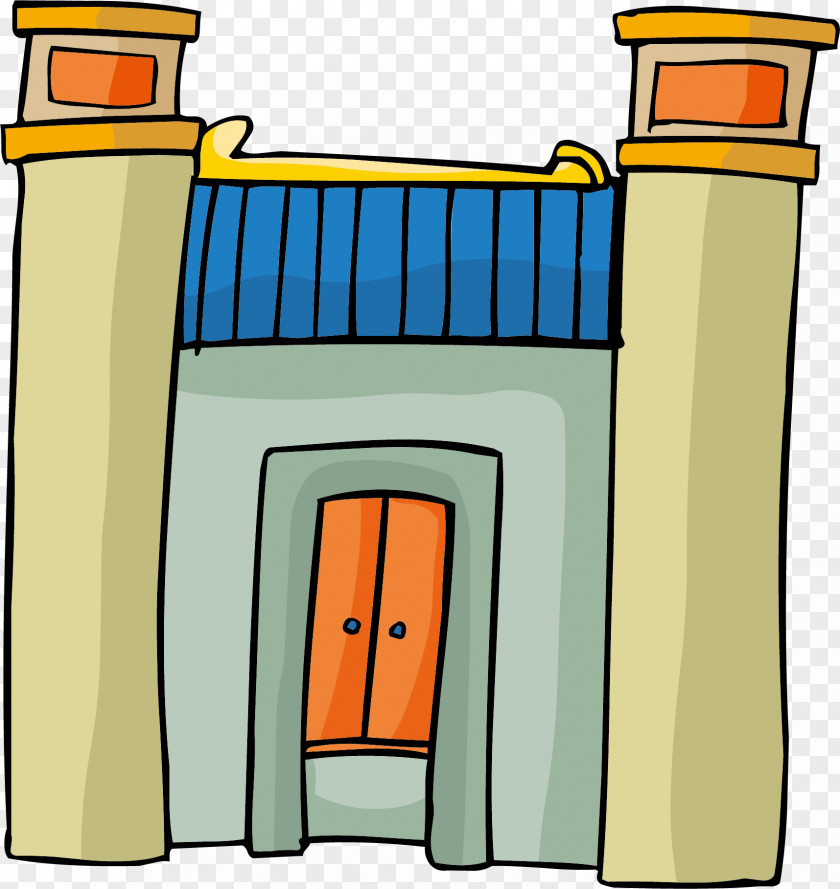 City Gate Cartoon Euclidean Vector PNG