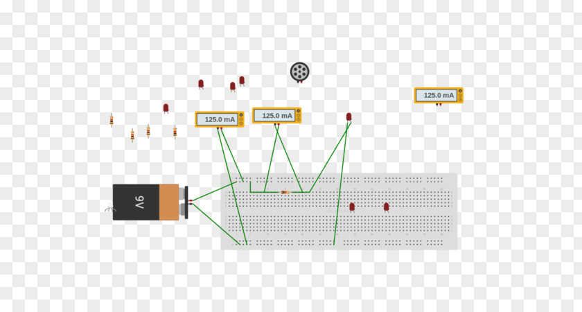 Led Circuit Line Point PNG