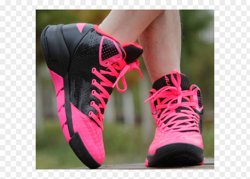 Li Ning Sneakers Shoe Sportswear Cross-training Pink M PNG