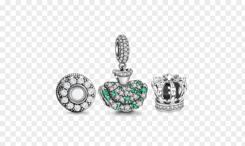 Set Of Little Princess Charm Bracelet Sterling Silver Jewellery Earring PNG