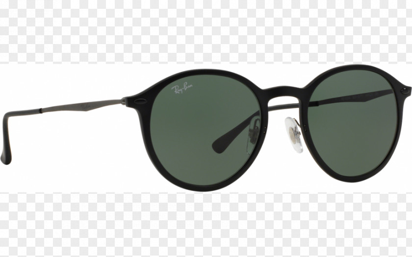 Green Lense Flare With Shiining Ray-Ban Round Metal Sunglasses Wayfarer Light Ray PNG