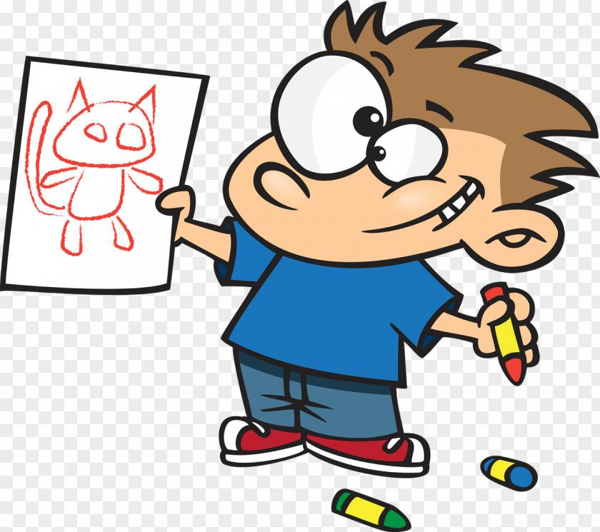 Happy Playing Sports Kids Cartoon PNG