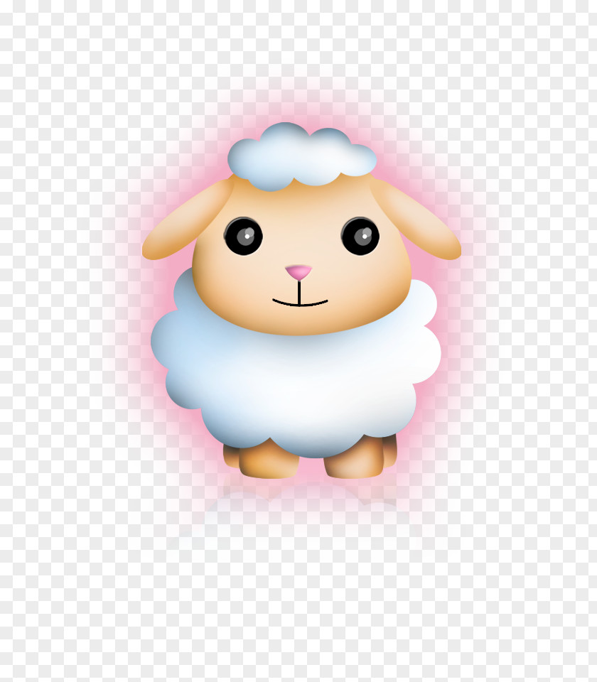 Mouton Pink M Character Animal Clip Art PNG