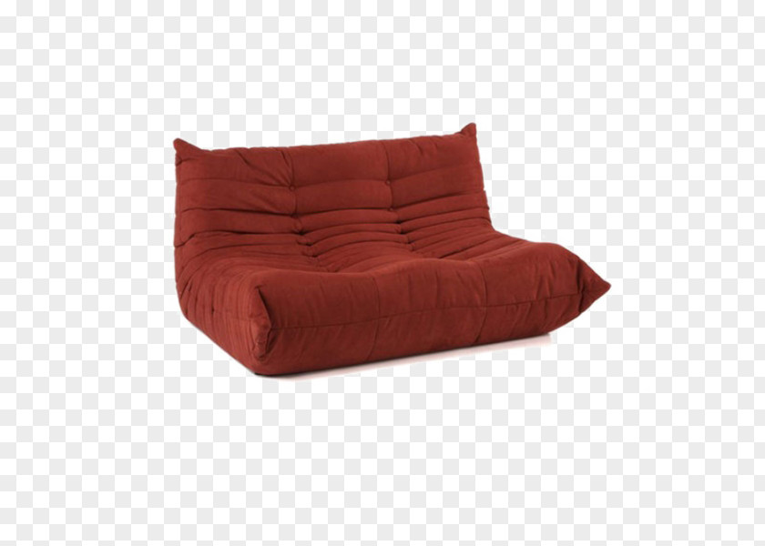 Red Cloth Leisure Sofa Bed Couch Living Room Furniture PNG