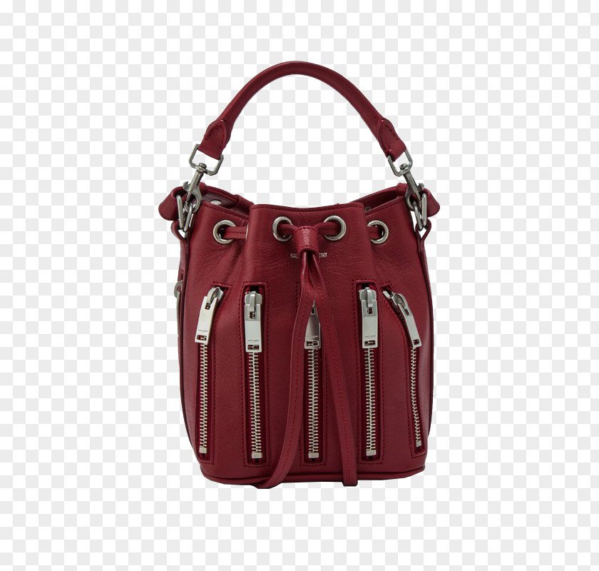 Red Women Bag Hobo Yves Saint Laurent Handbag PNG