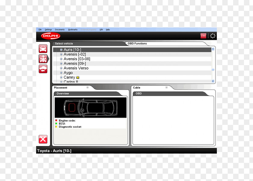 Car Computer Software On-board Diagnostics Image Scanner OBD-II PIDs PNG