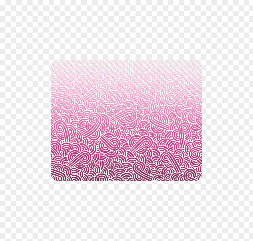 Doodle Rectangle White Pink Ombré PNG