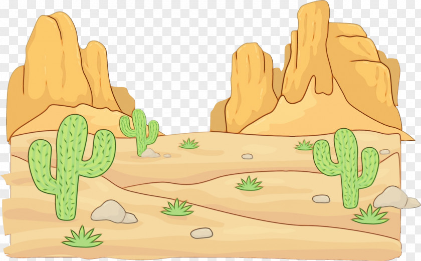 Landscape Grass Cactus PNG