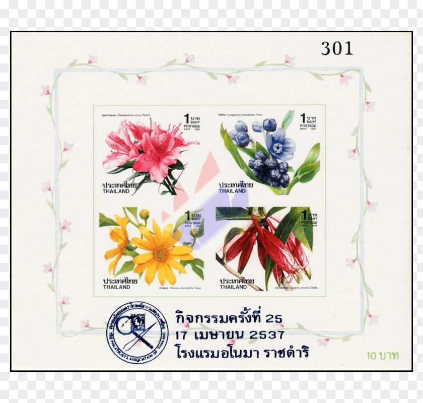 Rhododendron Simsii Paper Craft Cut Flowers Picture Frames Design PNG