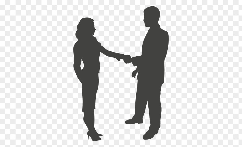 Silhouette Handshake Businessperson PNG