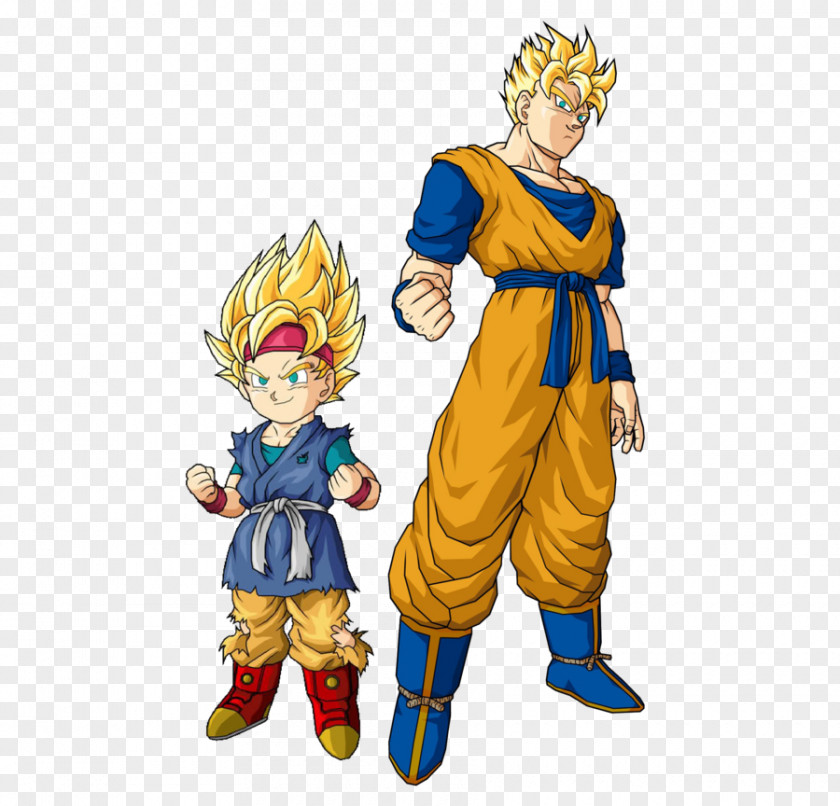 Goku Gohan Trunks Goten Majin Buu PNG