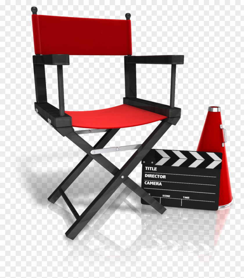 Movies Director's Chair Film Director Table Furniture PNG