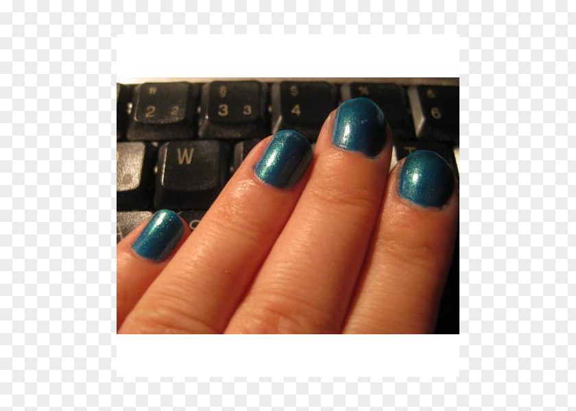 Nail Polish Manicure Teal Turquoise PNG