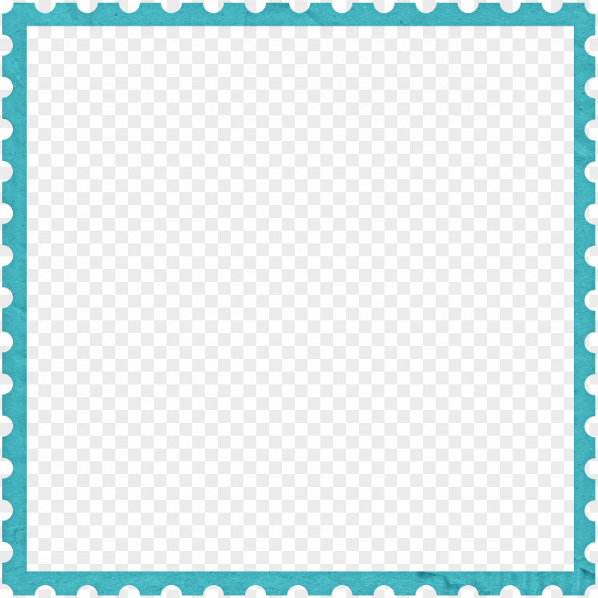 Pretty Blue Frame Picture PNG