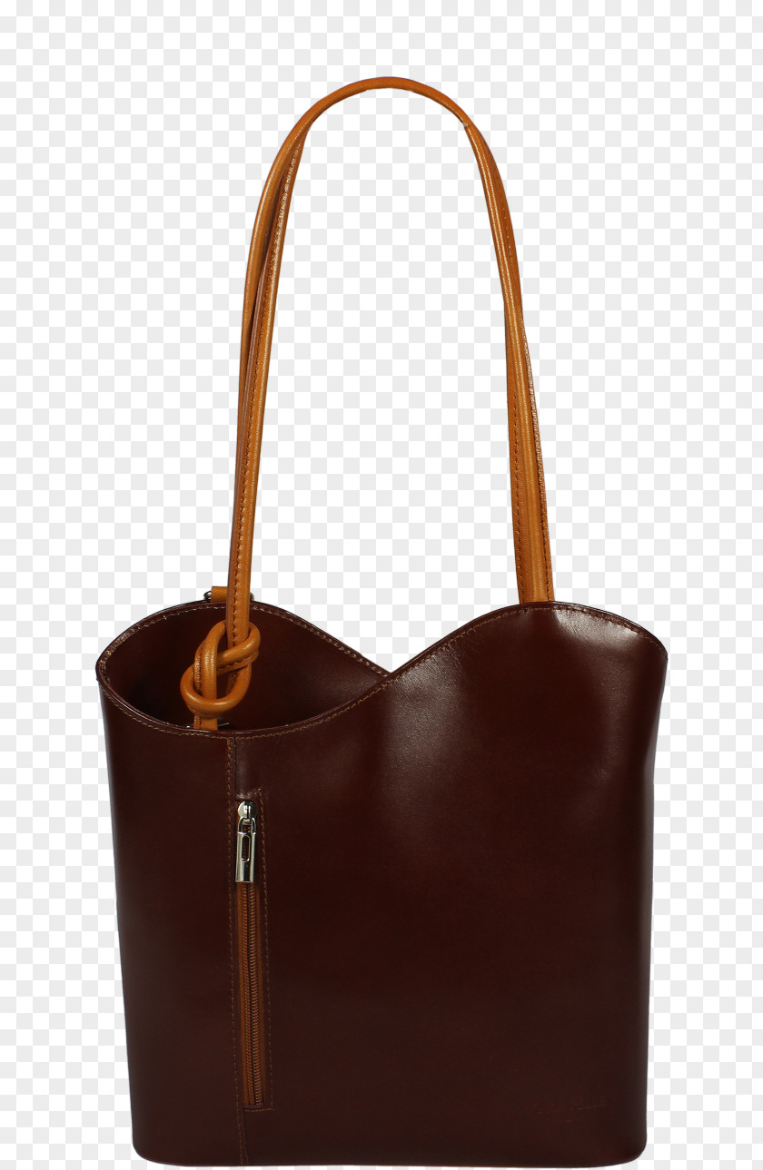 Bag Tote Handbag Leather Brown Strap PNG