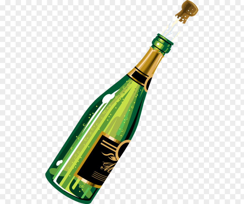 Champagne Wine Clip Art Fizzy Drinks Bottle PNG