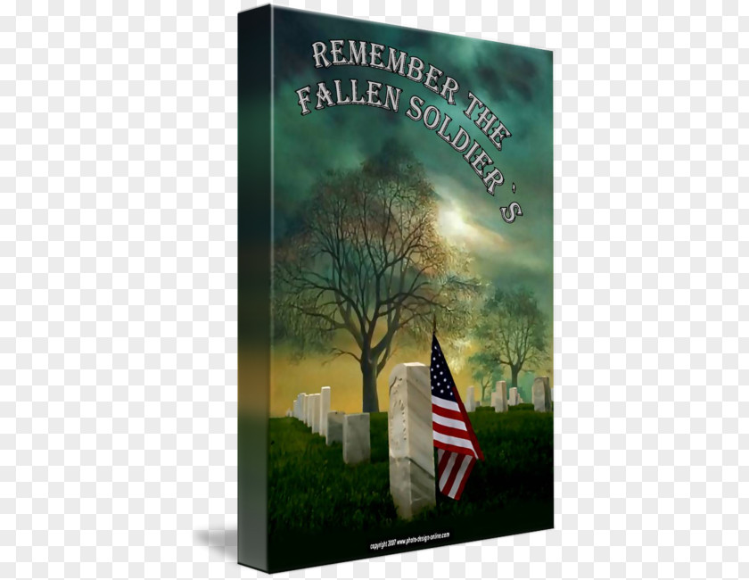 FALLEN SOLDIER Stock Photography Poster Grave Tree PNG