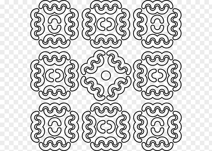 Line Art Drawing Ornament Pattern PNG