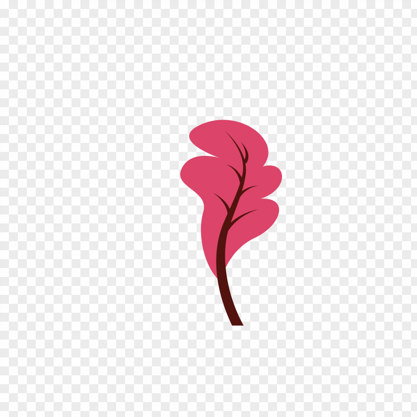 Tree Red Drawing Illustration PNG