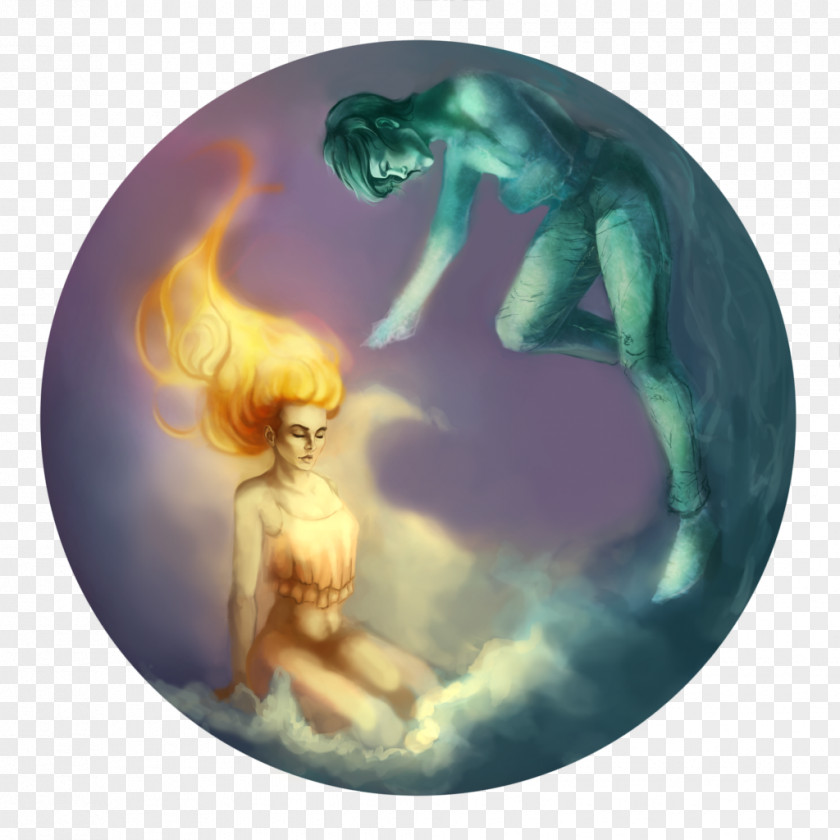 Water And A Flame Organism Character Legendary Creature Fiction PNG