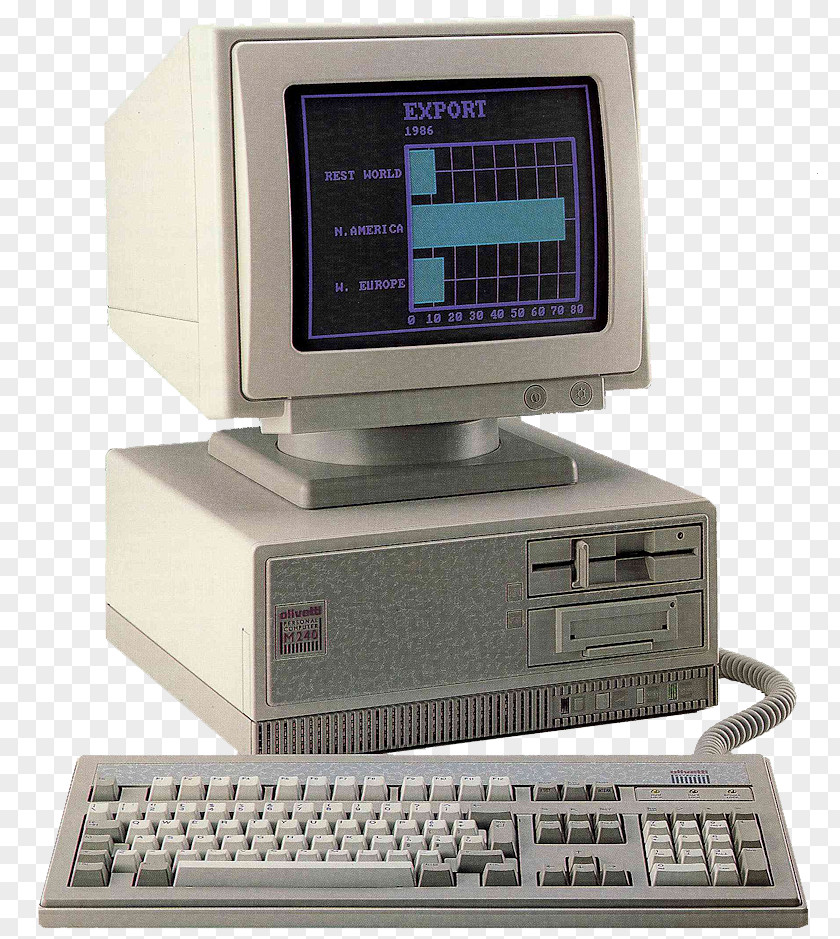 Computer Olivetti M24 Personal Intel 8086 PNG