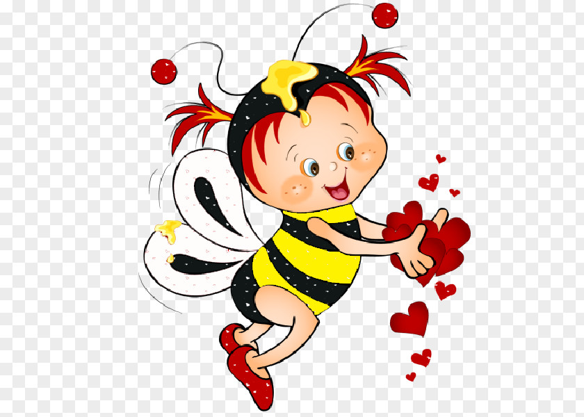 Cute Bee Honey Beehive Clip Art PNG
