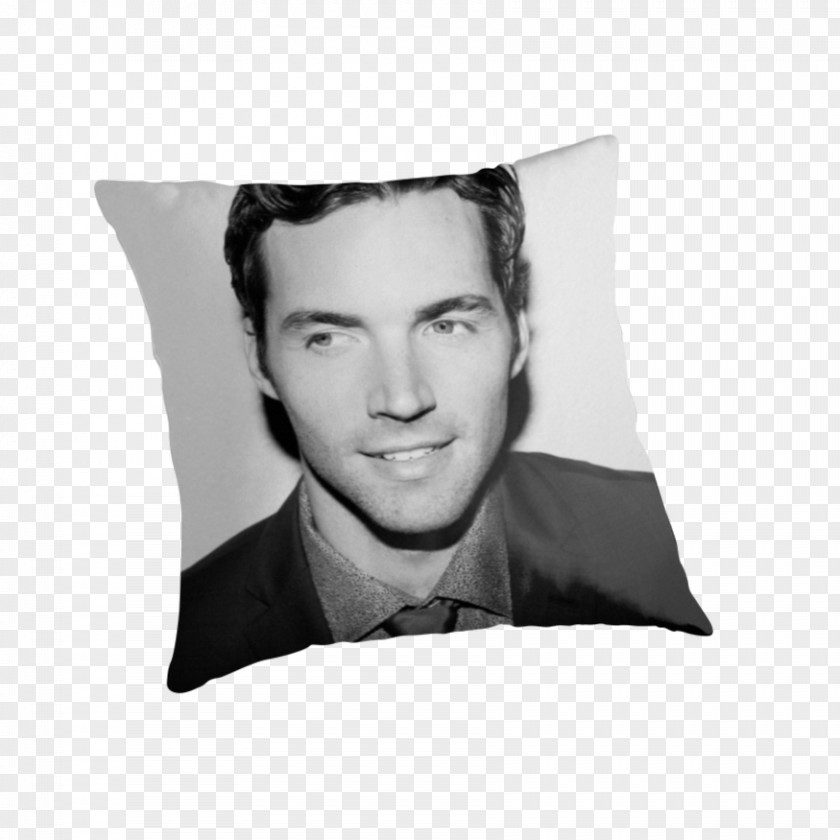 Ian Harding Throw Pillows Cushion Rectangle White PNG