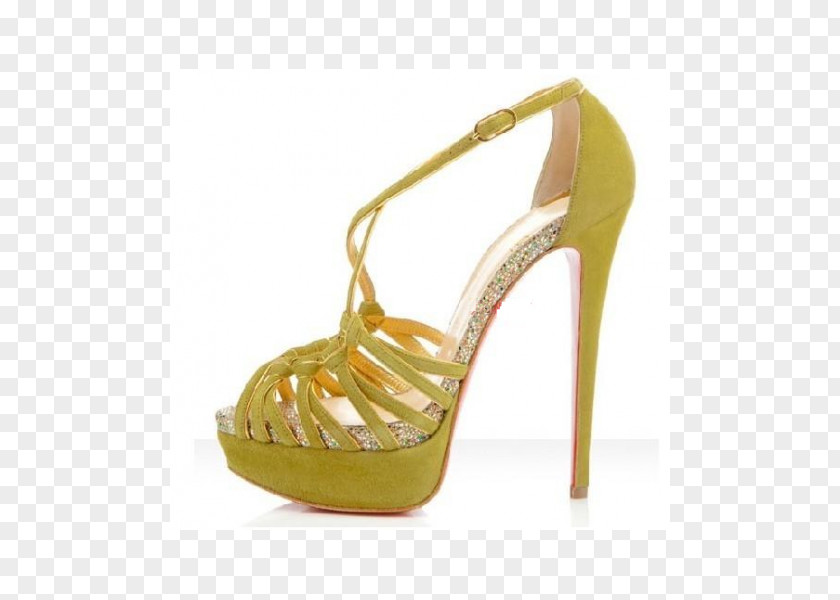 Louboutin Christian Peep-toe Shoe High-heeled Footwear Fashion PNG