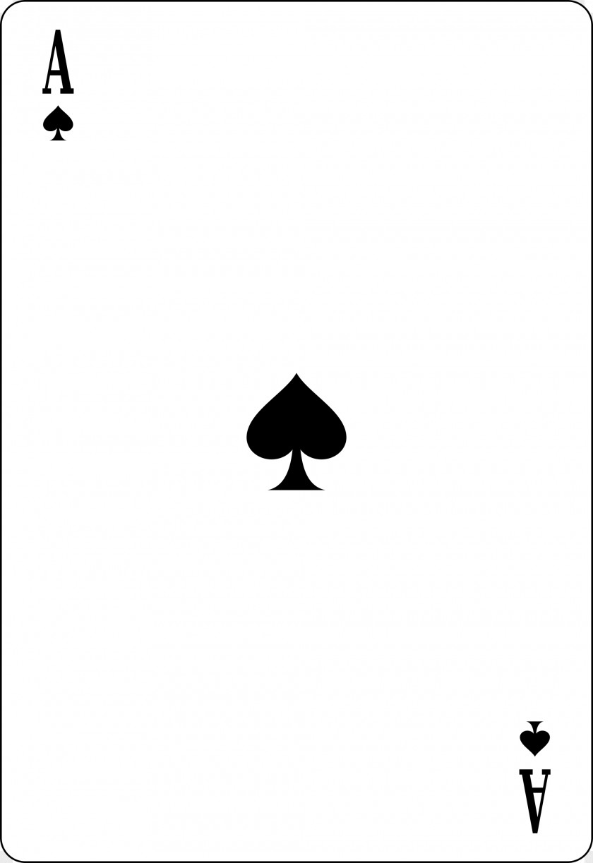 Spades Ace Of Playing Card Espadas PNG