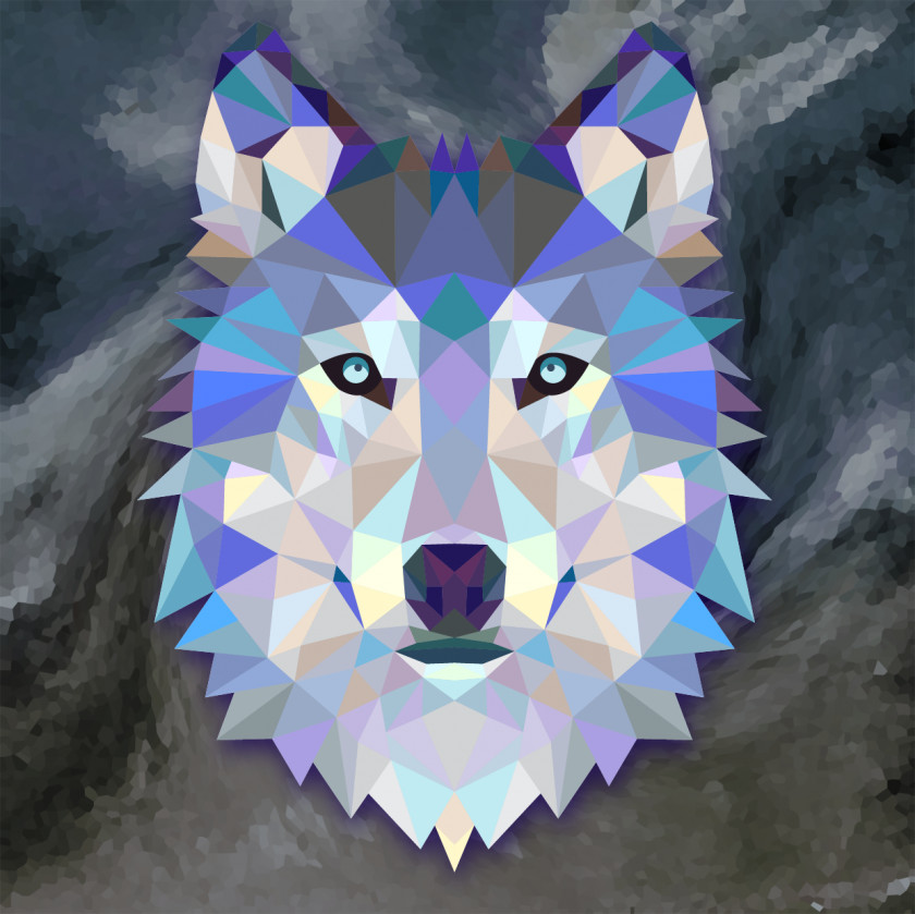 Wolf Gray Car Modern Art PNG