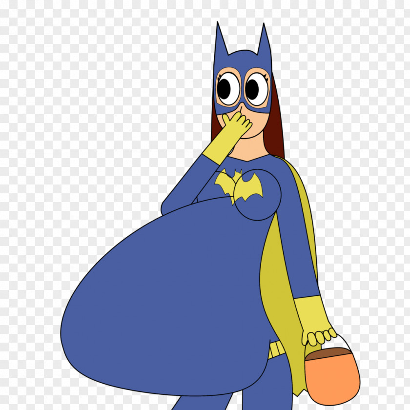 Batgirl Bird Vertebrate Drawing Electric Blue PNG